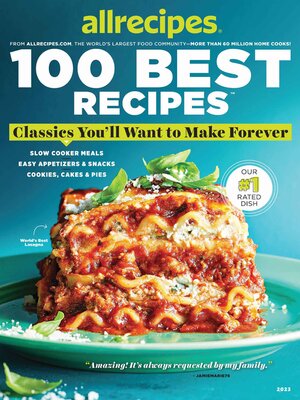 cover image of allrecipes 100 Best Recipes